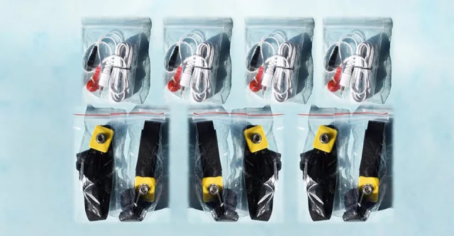 Velcro Straps and Connecting Leads